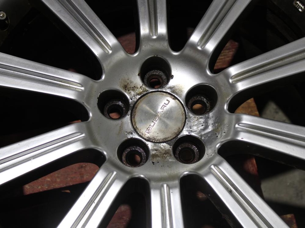 JDM Subaru Forester STI SG9 Wheels Rims Tires 5x100 18x7.5 +48 Offset: Image 4