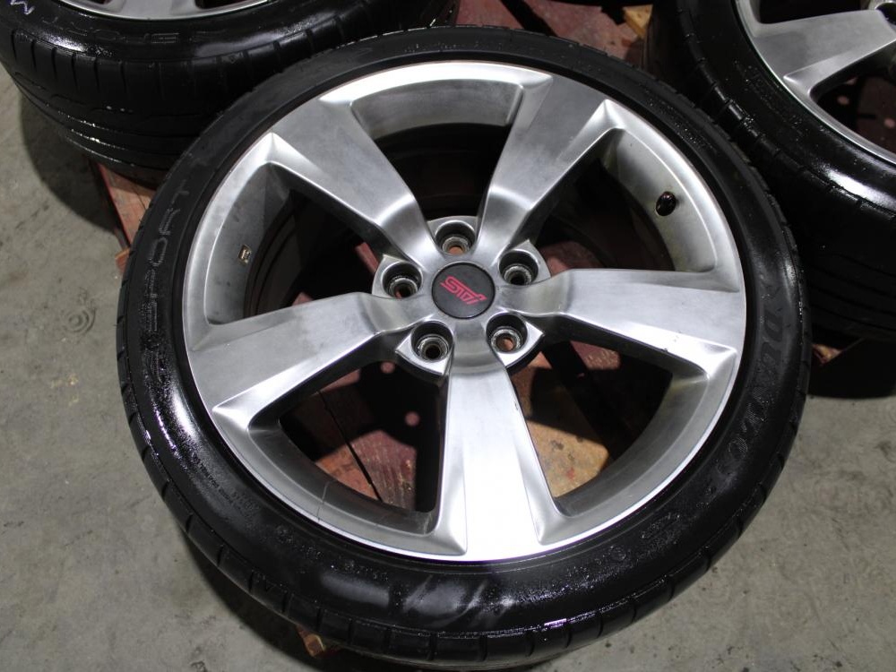 Subaru JDM Version 10 WRX STI 5x114.3 +55 18x8.5 5-Spoke Wheels Summer tires Sports Max: Image 7