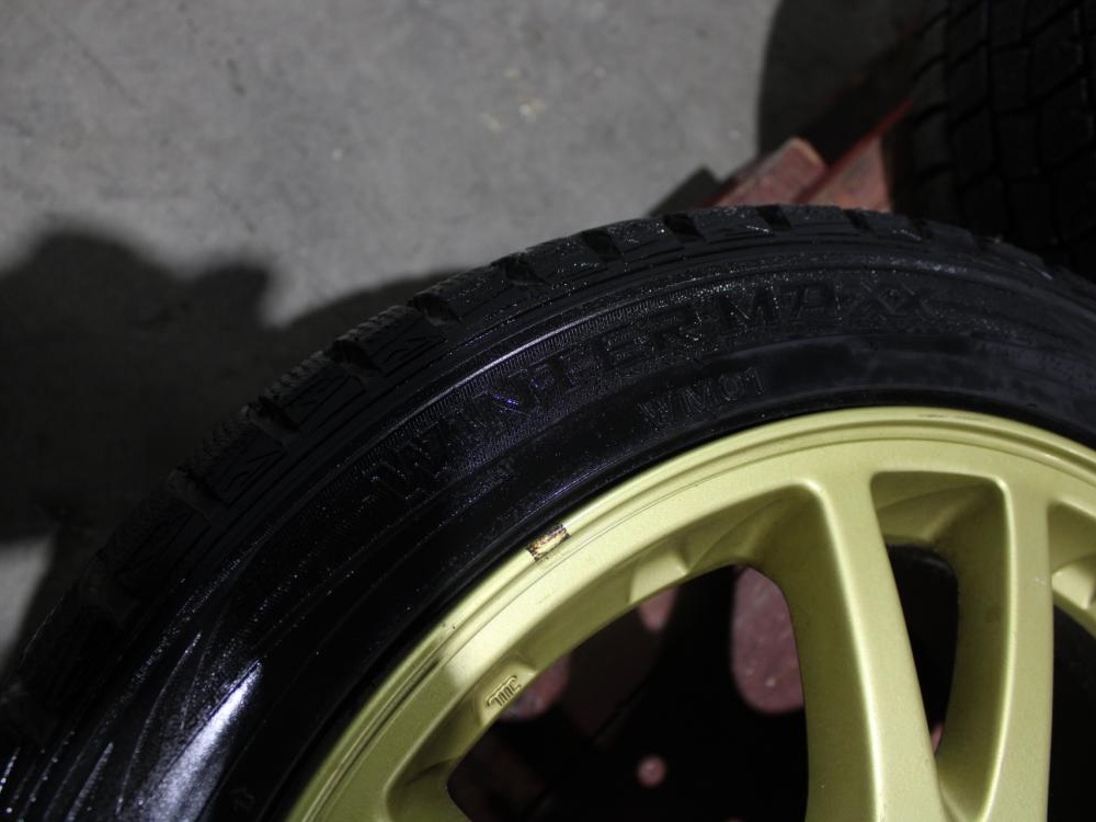JDM Subaru Impreza WRX STi V7 Wheels Rims Tires 5x100 17x7.5 + 53 Offset Brembo: Image 2
