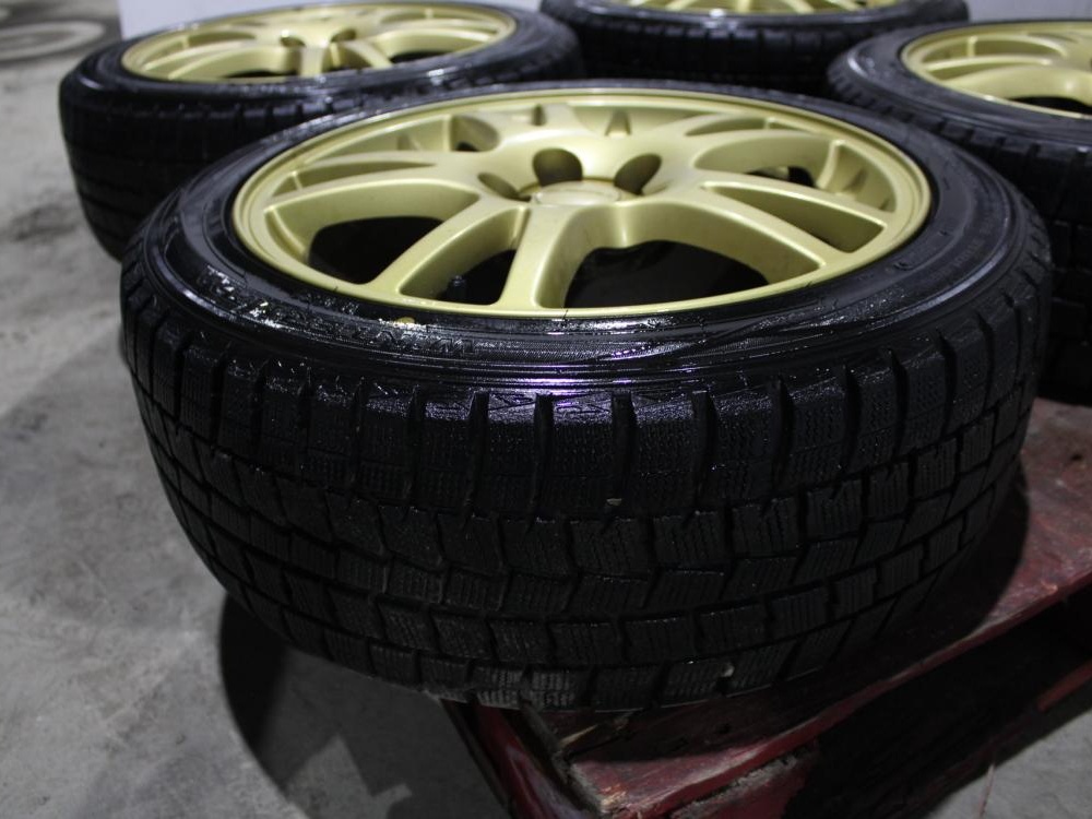 JDM Subaru Impreza WRX STi V7 Wheels Rims Tires 5x100 17x7.5 + 53 Offset Brembo: Image 4