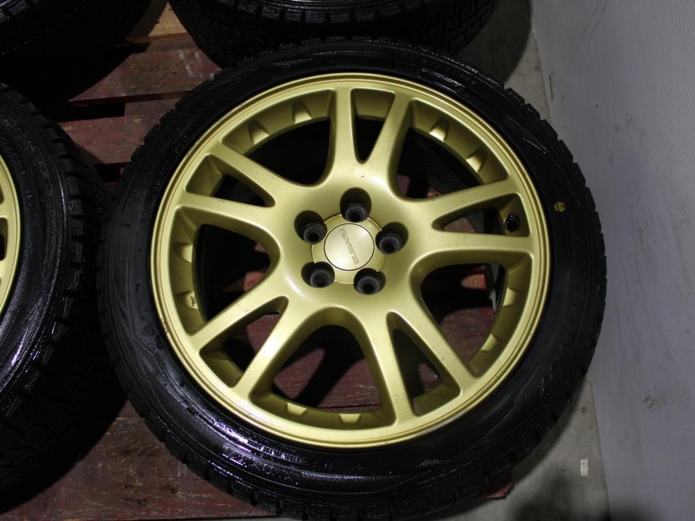JDM Subaru Impreza WRX STi V7 Wheels Rims Tires 5x100 17x7.5 + 53 Offset Brembo: Image 9
