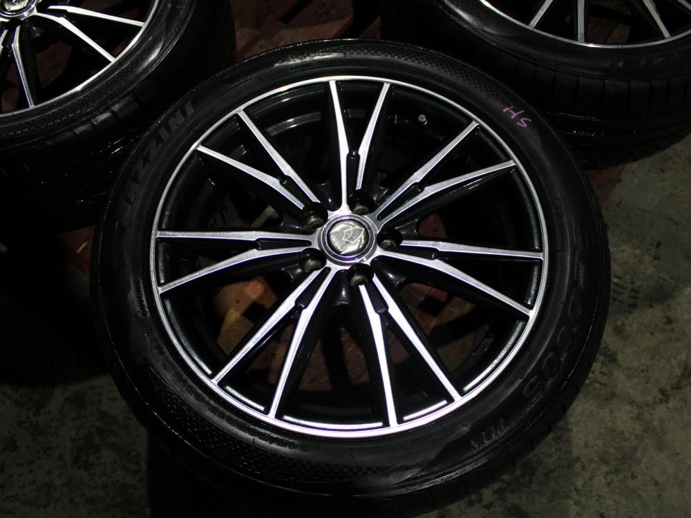 Weds RIZLEY DK Wheels 5X100 +54 215/50/17 Mazzin Tires : Image 3