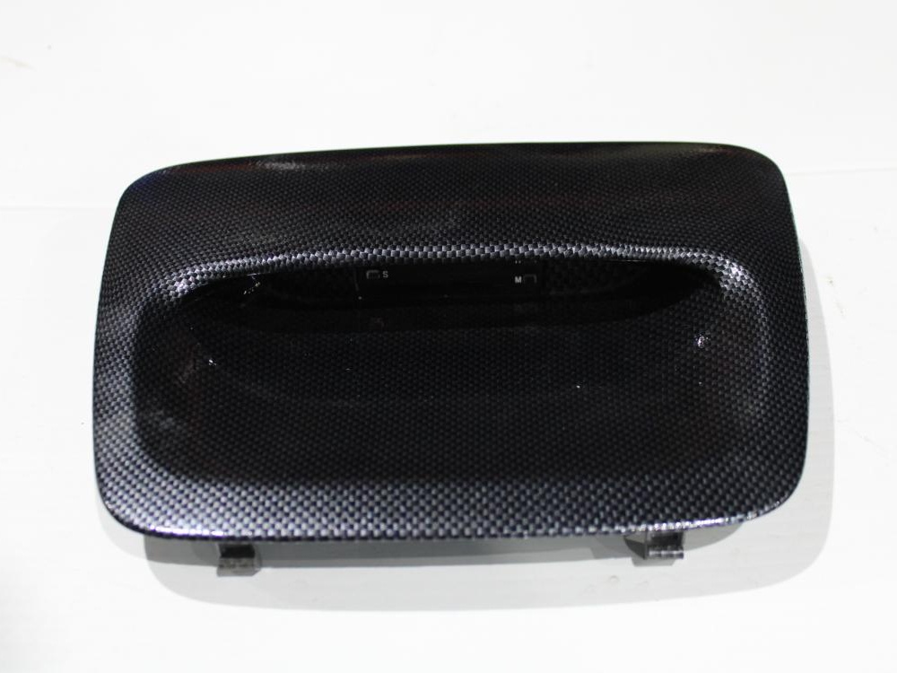 2002-2007 SUBARU WRX & STI DASHBOARD DASH CLOCK POD ASSEMBLY CARBON FIBER: Image 1