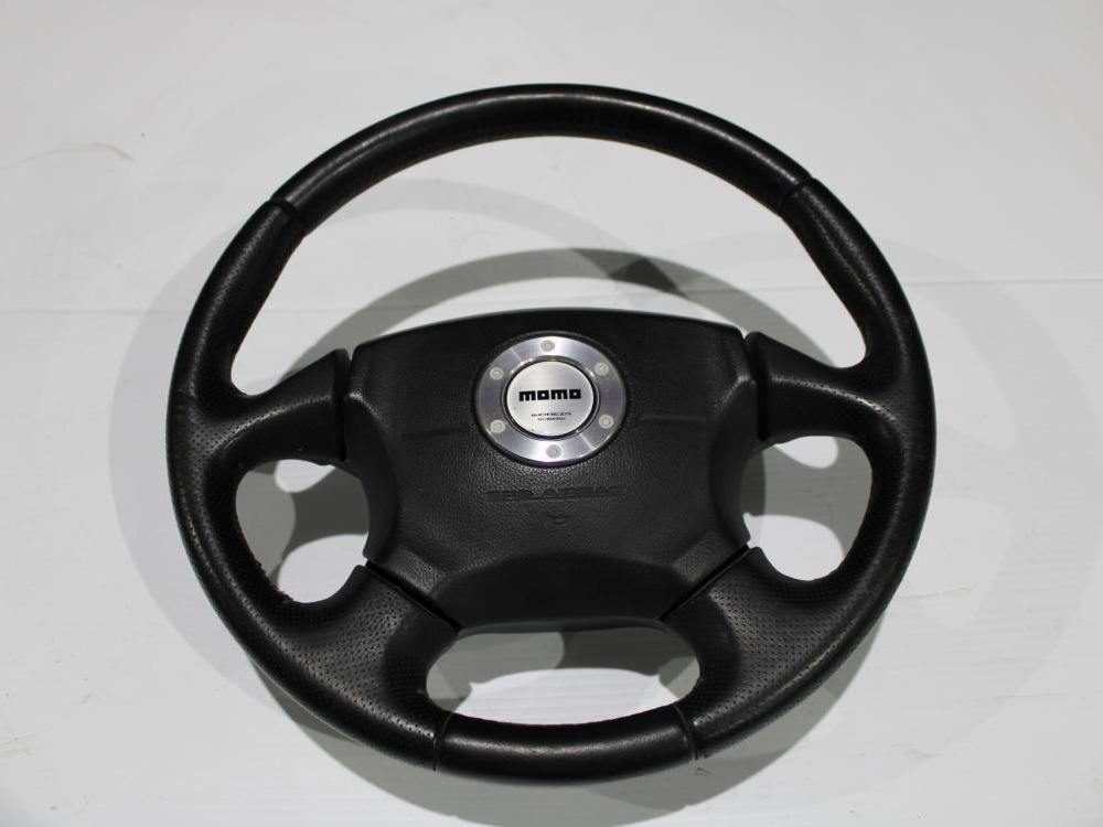 Volant en Cuir MOMO JDM pour Subaru WRX STI v7 2002-2003, GDA GGA Bugeye: Image 2