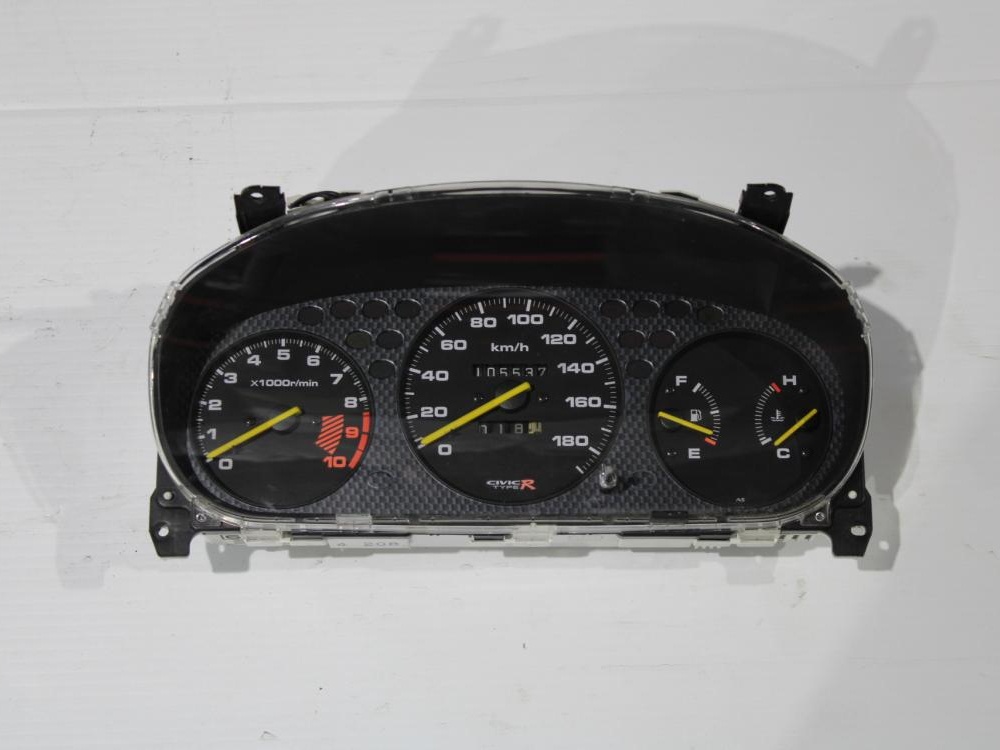 Rare Honda Civic Type-R 96-00 JDM EK9 EK4 M/T Amber Instrument Gauge Cluster OEM: Image 1