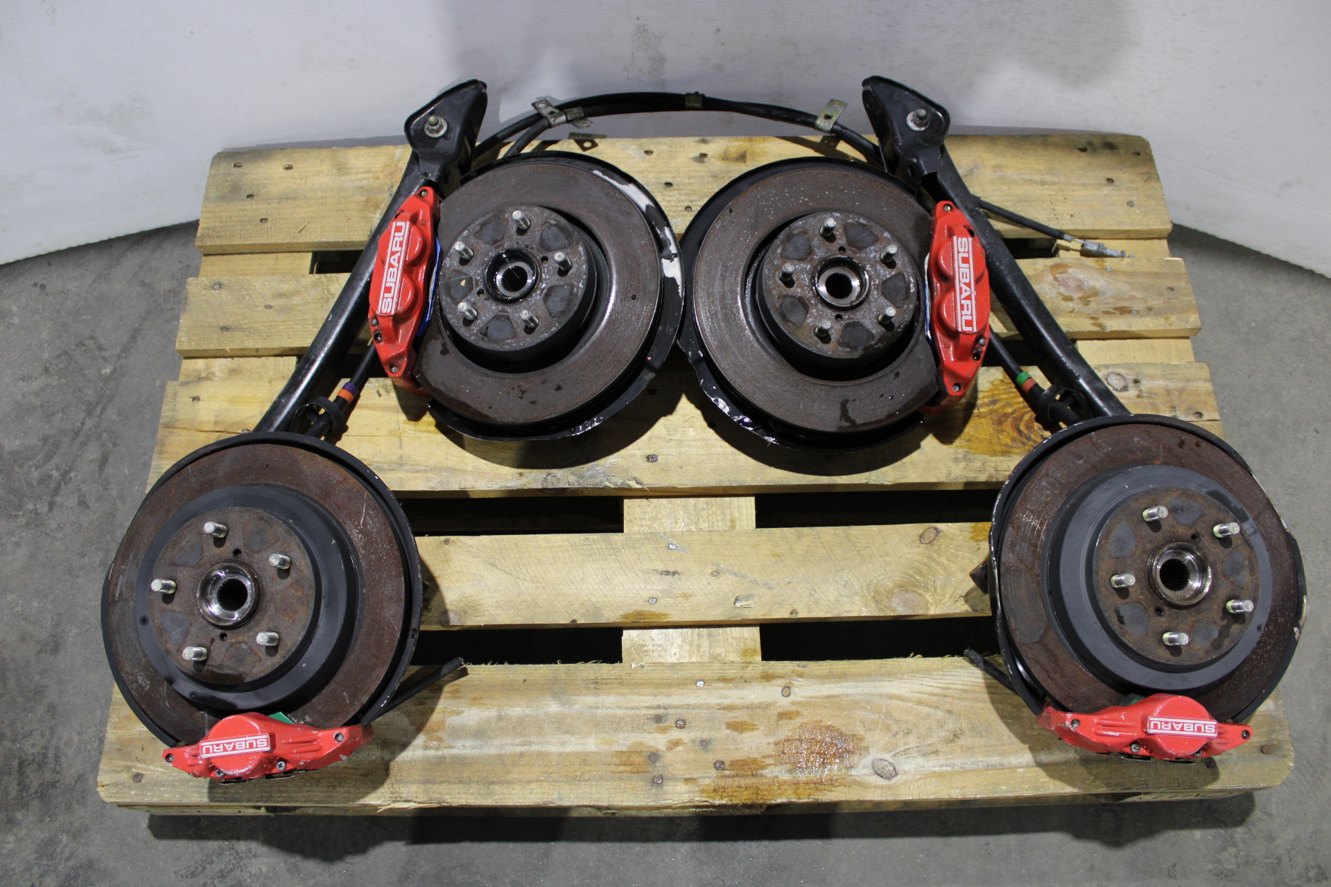 Kit de Freins Complet JDM WRX 2002-2005, Avant 4 Piston et Arrière 2 Piston, 5X114.3 à Vendre