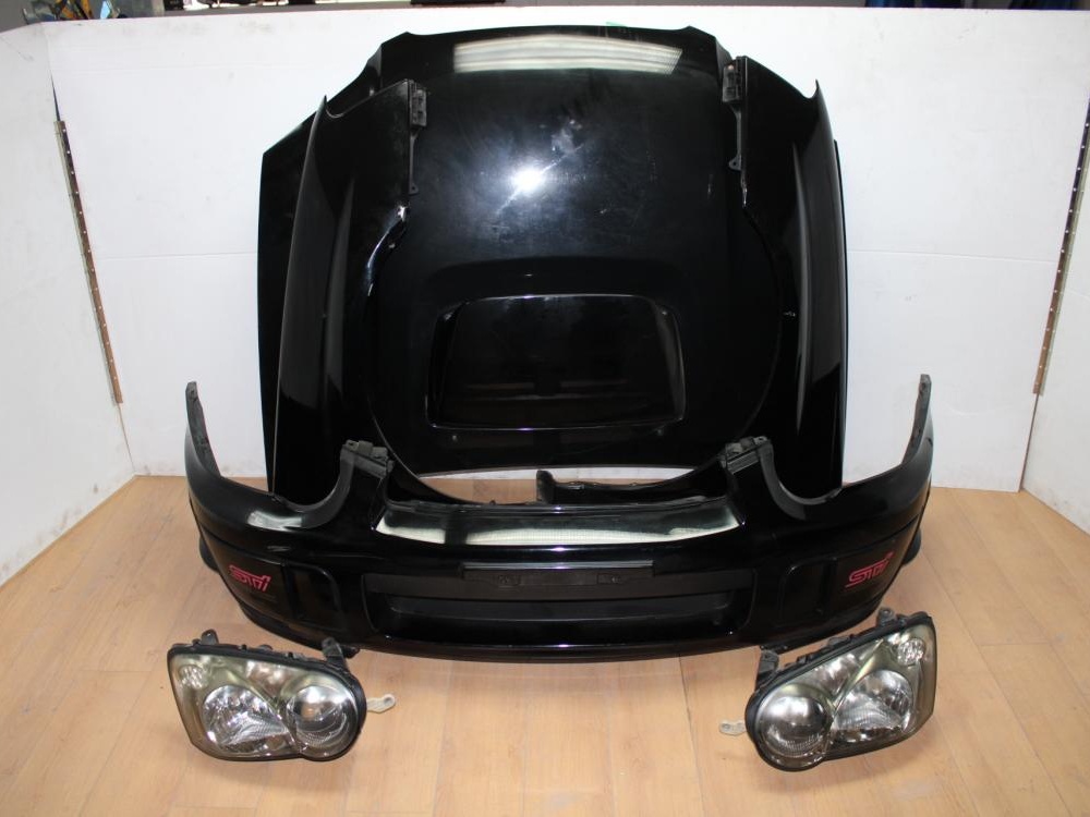 Partie avant complète JDM Subaru WRX STi GDB : ailes, phares, découpe de nez, 2003-2005 EJ207: Image 1